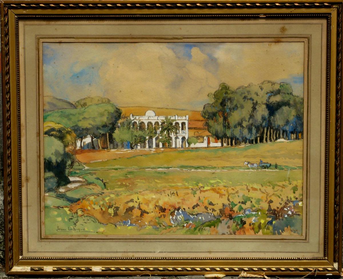 Jean Laforgue: Orientalist Watercolor