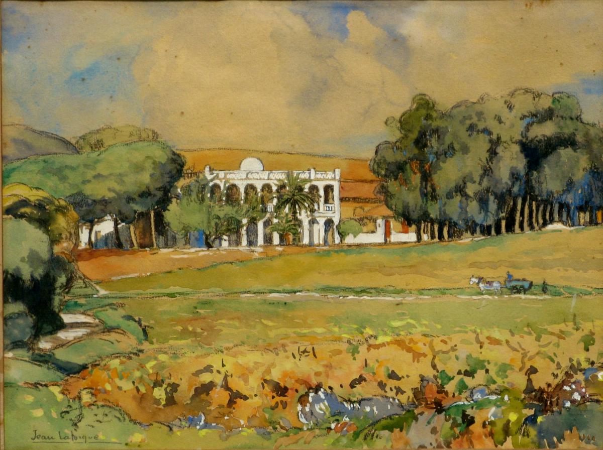 Jean Laforgue: Orientalist Watercolor-photo-2