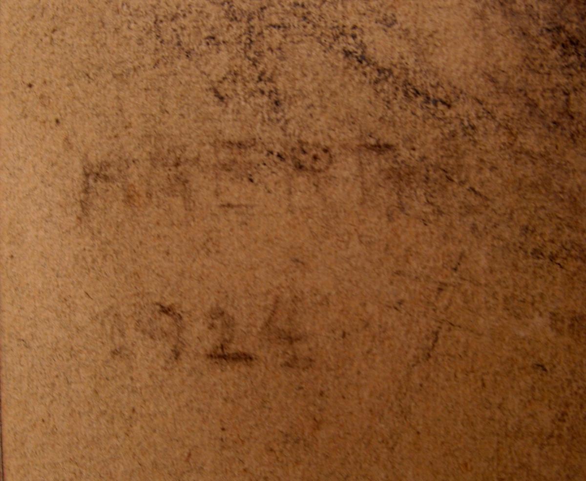 Great Drawing Expressionist Portrait 1924-photo-4