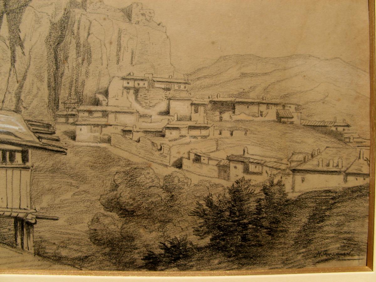 ACHILLE FOUQUIER : VILLAGE DE MONTAGNE à ERIGUEM-photo-4