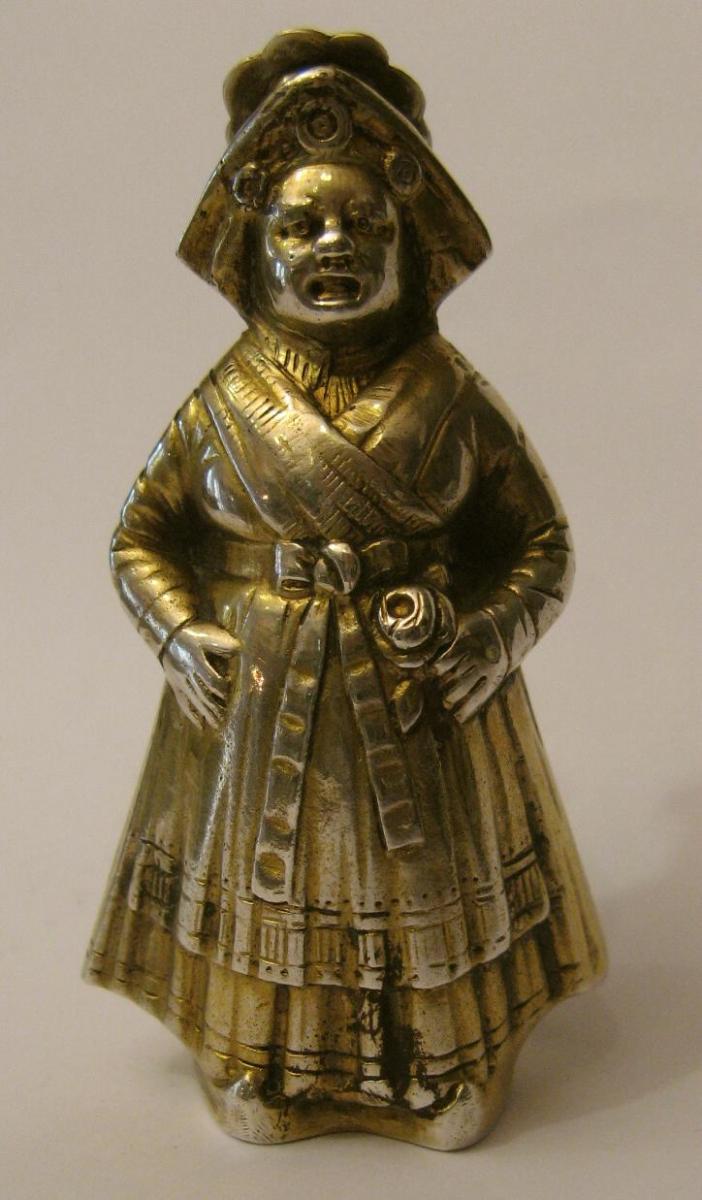 Salt In  Silver Vermeil Antropomorph-photo-6