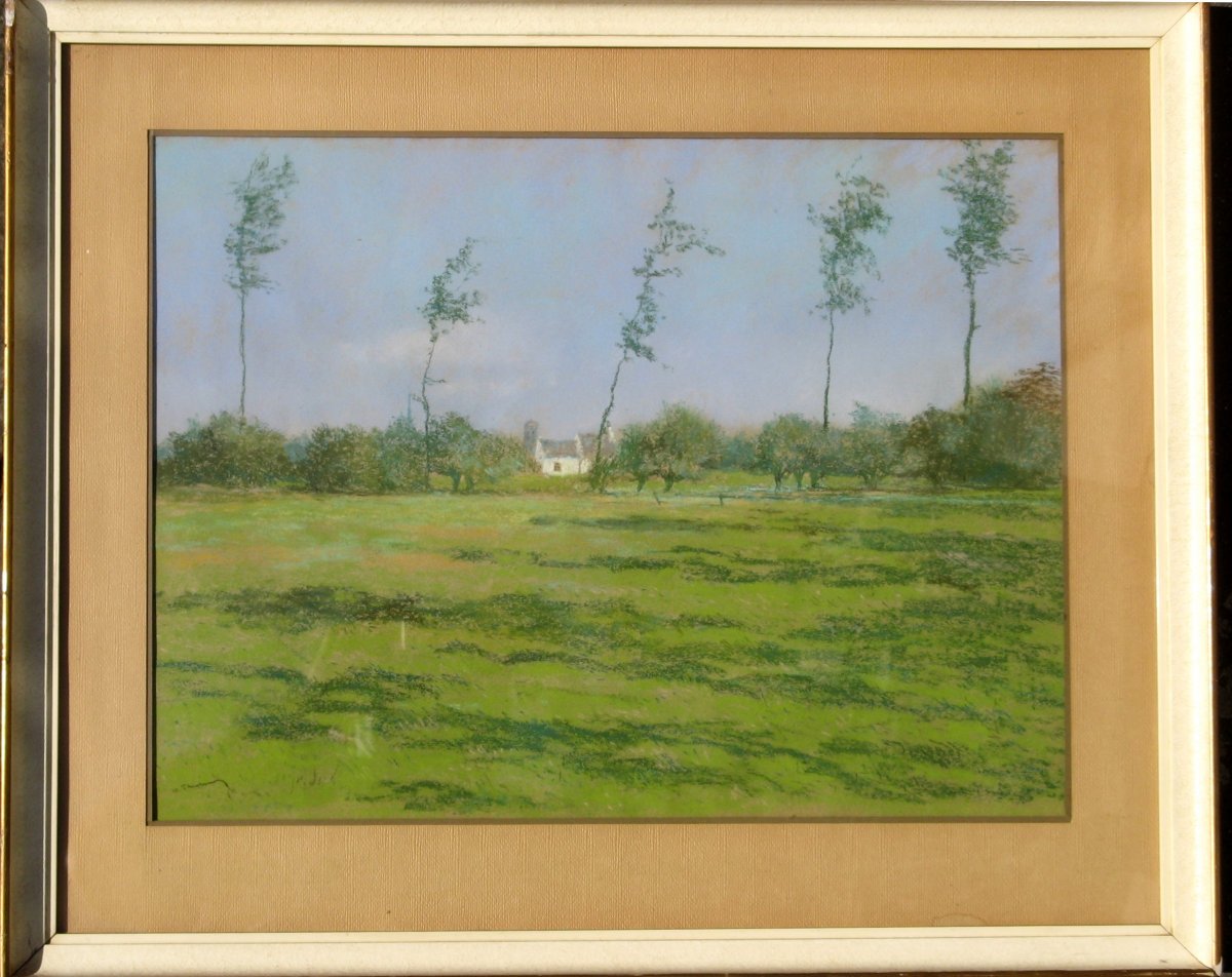 Pastel 1930 : "the Oree Of The Prairie"