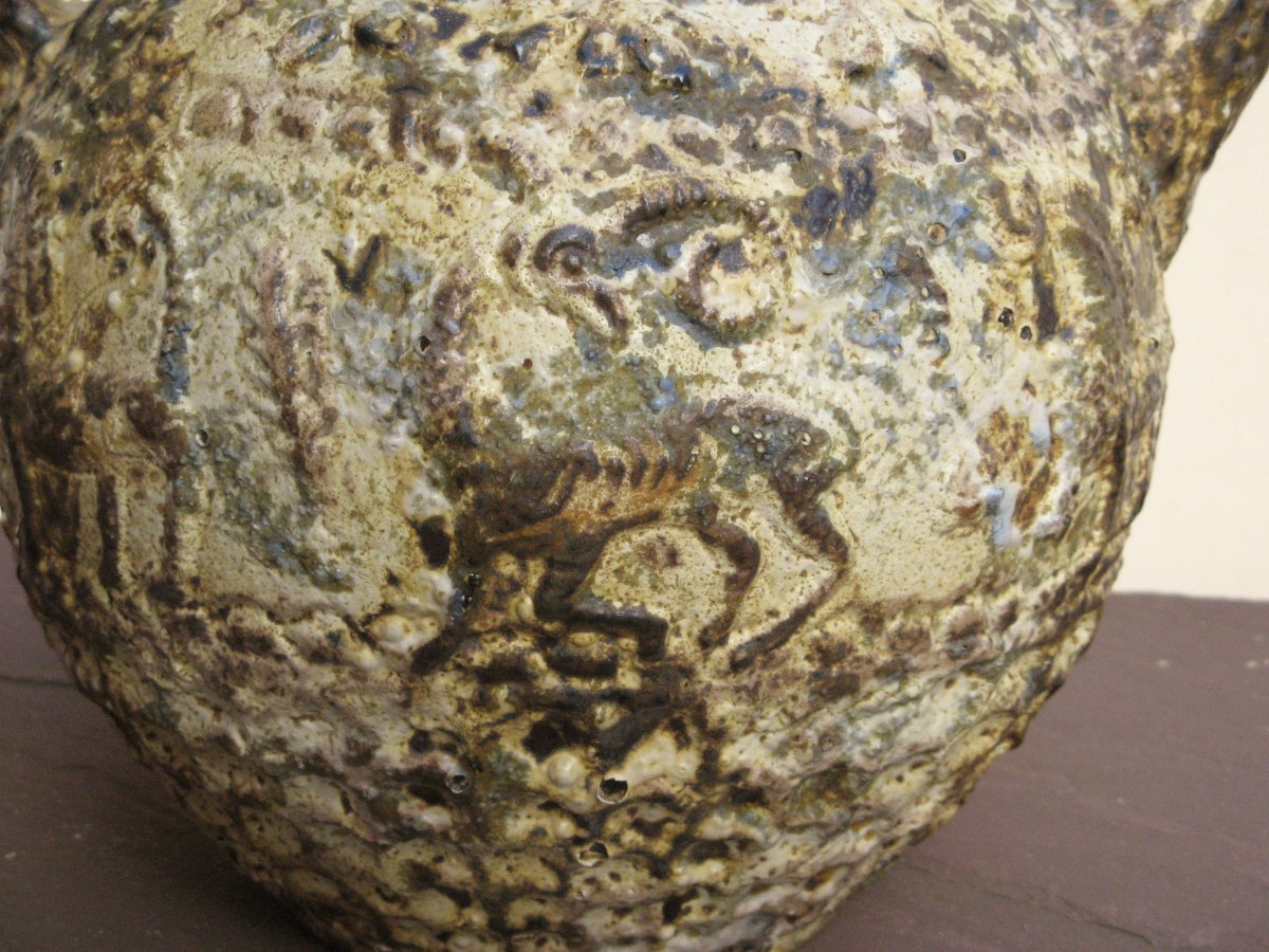 Jasba : "persean Jug With Bouquetins And Lions"-photo-3