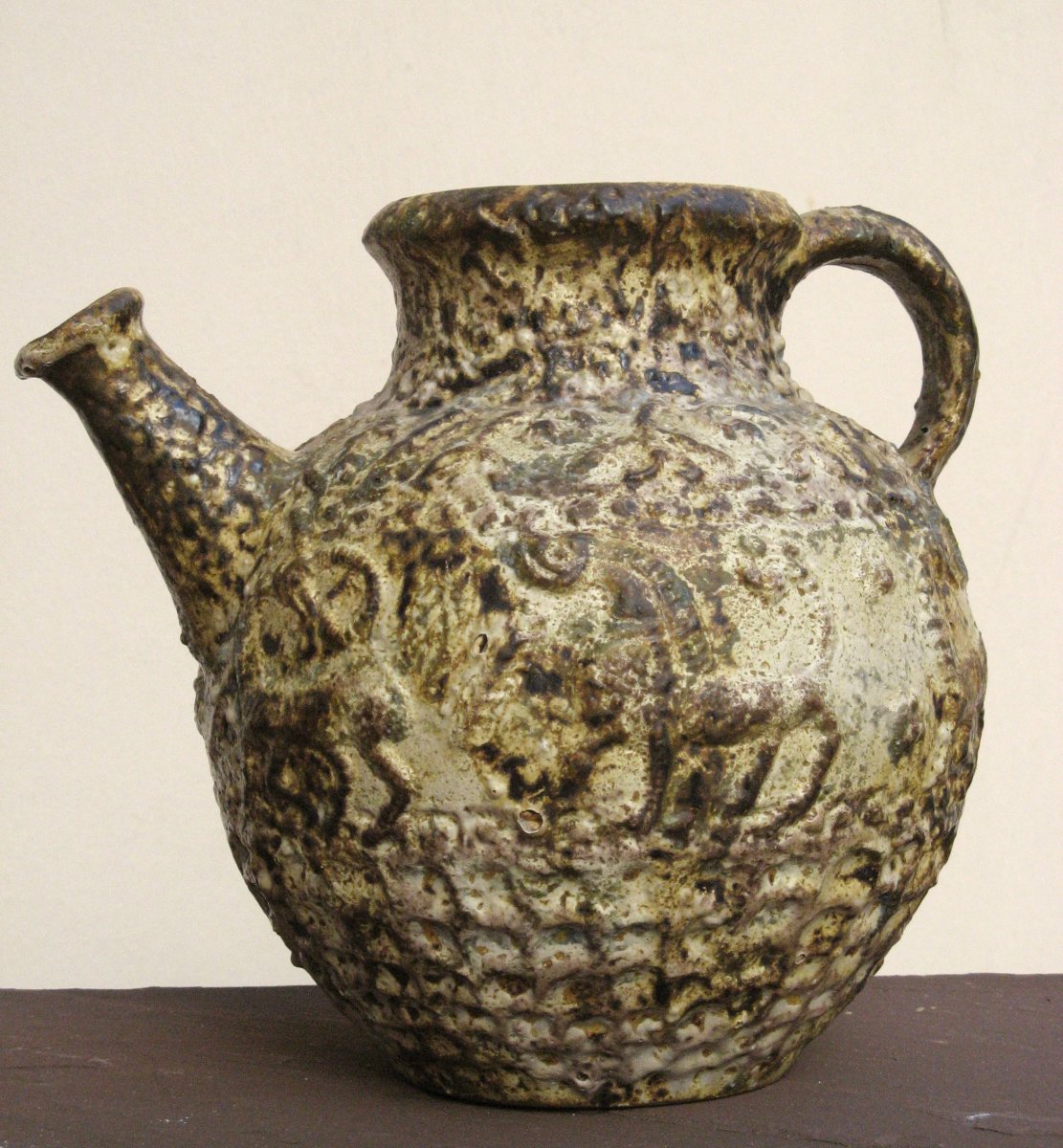 Jasba : "persean Jug With Bouquetins And Lions"