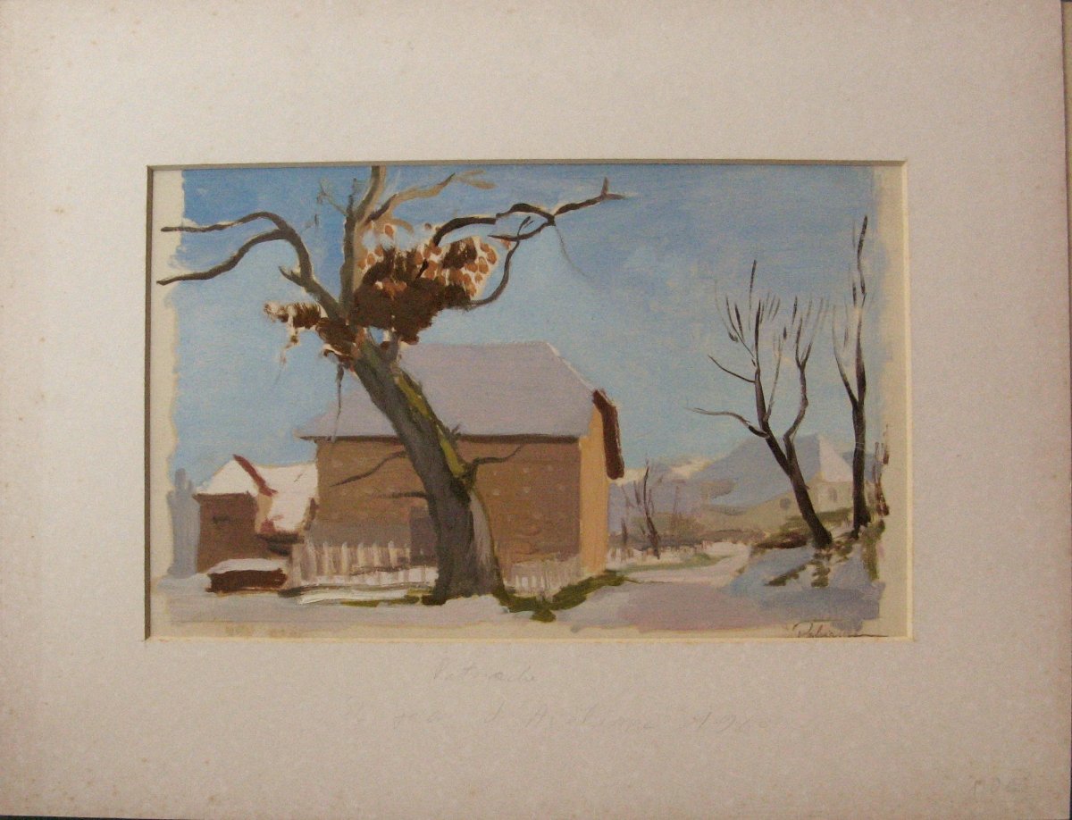 Gustave Patriarche : "saint-jean d'Avelanne In Winter"-photo-1