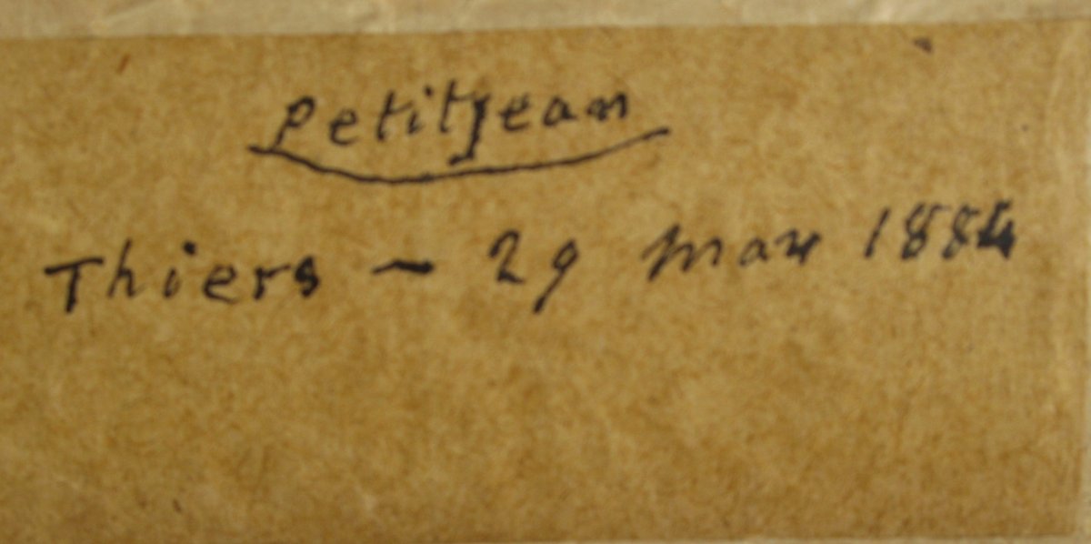 Petitjean : Watercolor "thiers" 1884-photo-4