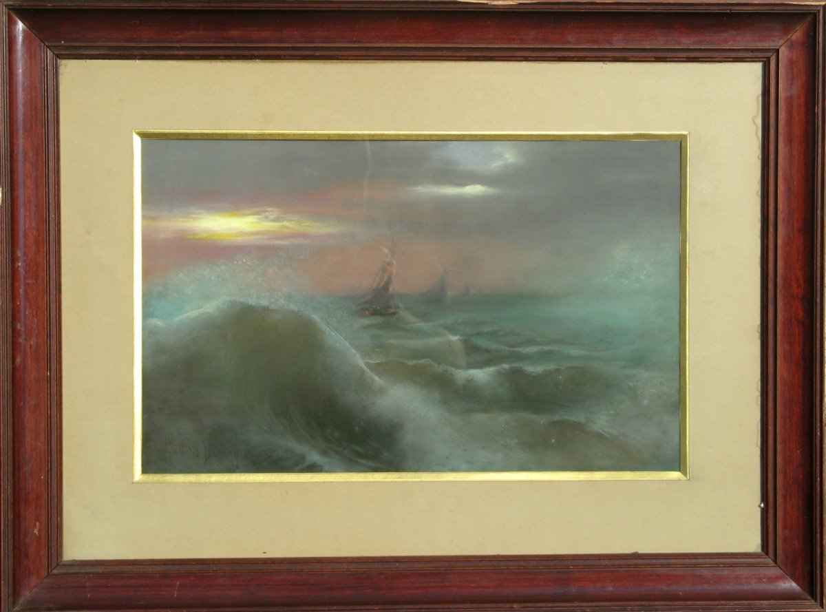 Gaston Noury : "the Wave And The Sailboat"-photo-3