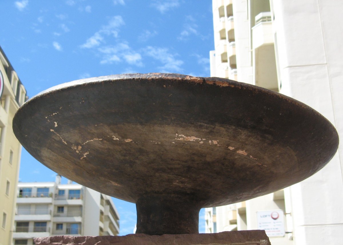 Large Cooked "champignon" In Terracotta-photo-3