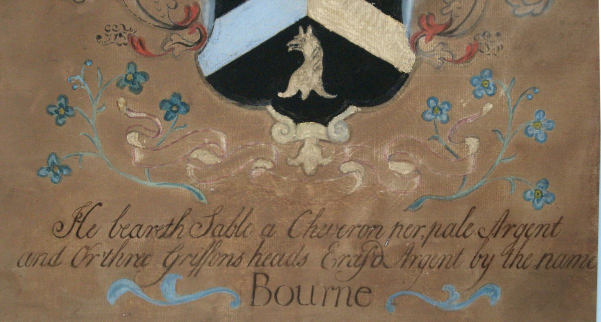 English Lighting XVIIIth : "coat Of Arms Of The Dukes Of Bourne"-photo-4