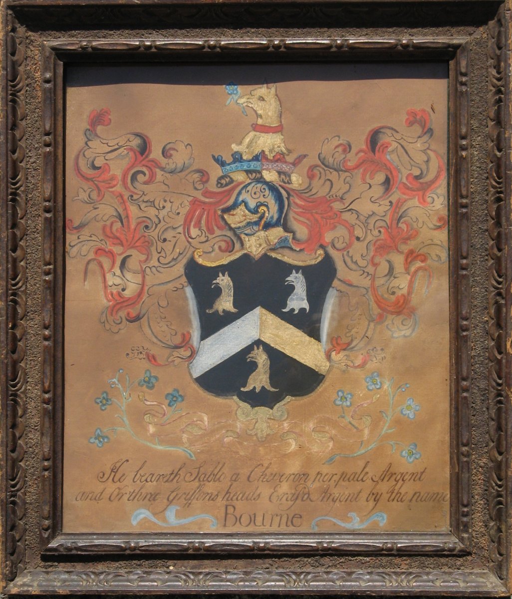 English Lighting XVIIIth : "coat Of Arms Of The Dukes Of Bourne"