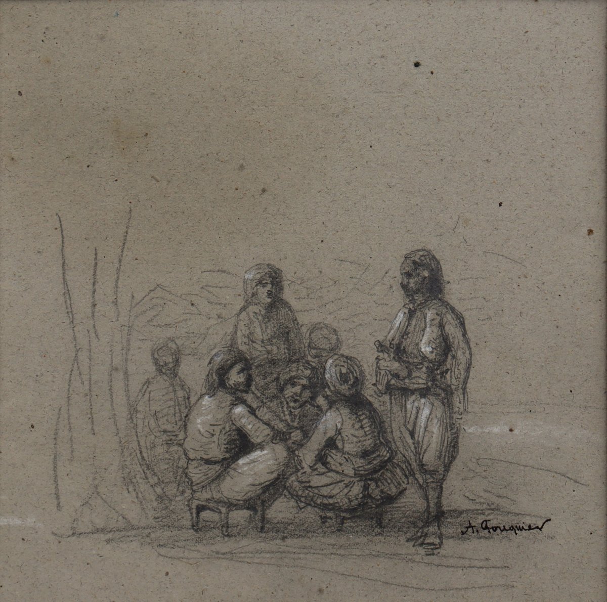 Achille Fouquier (1817-1895?) 16 : "talking Turks"