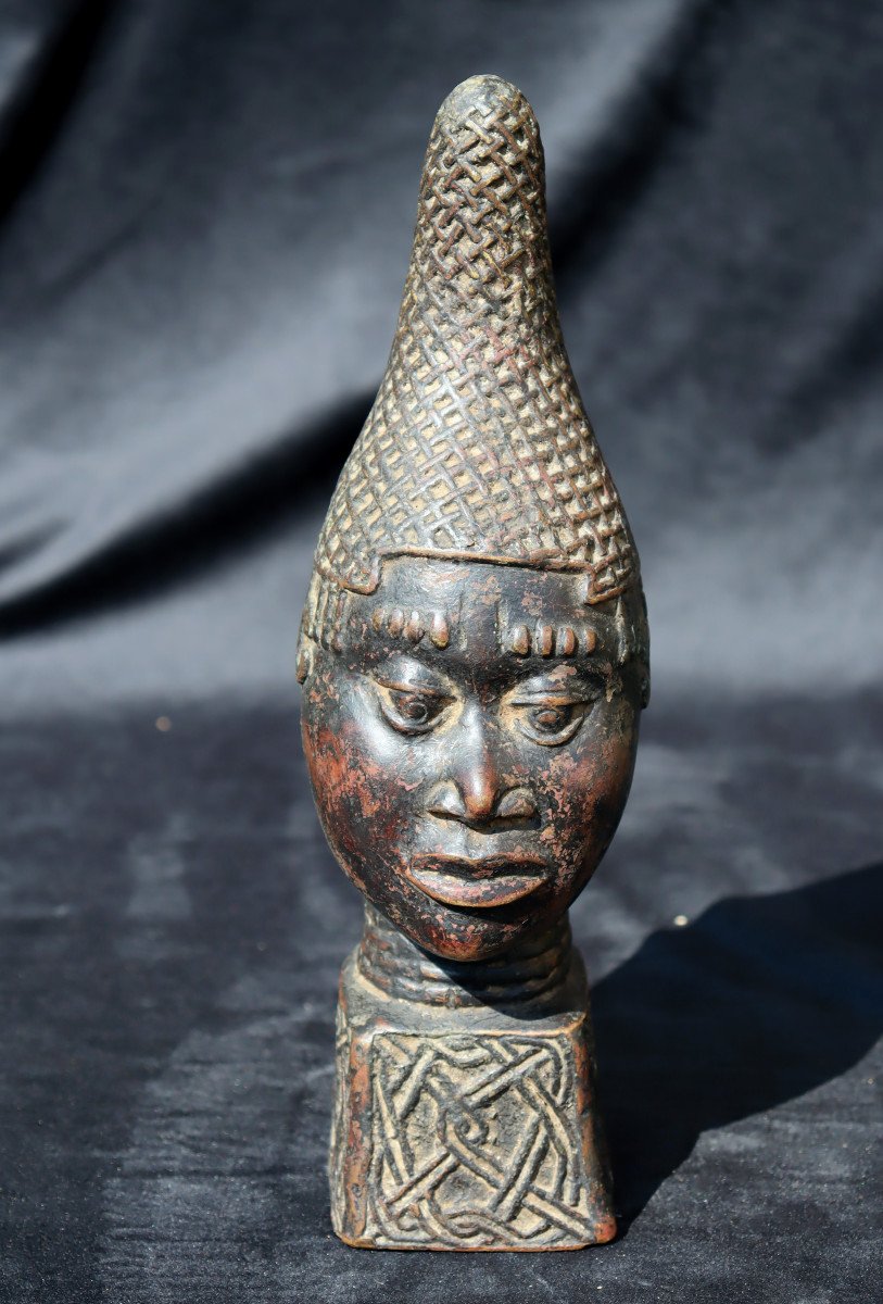 African Bronze : "head Of Ife"