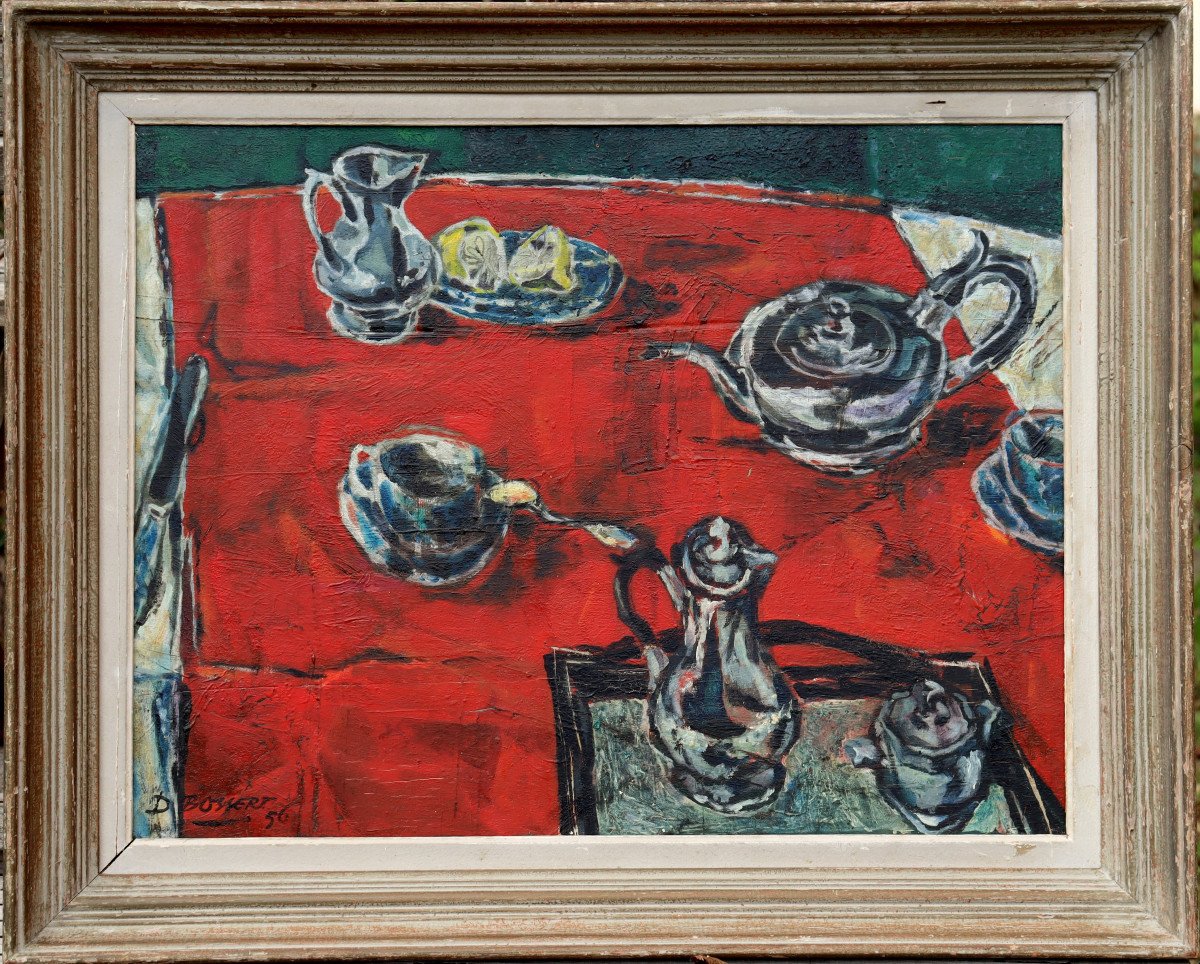 D. BOSSERT : "NATURE MORTE AUX CITRONS 1956"