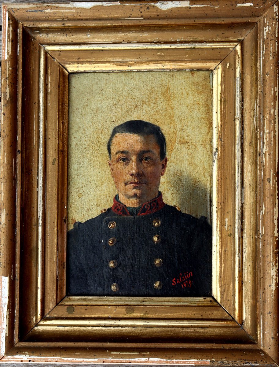 SalaÜn : "portrait Of A Young Military 1879"-photo-2