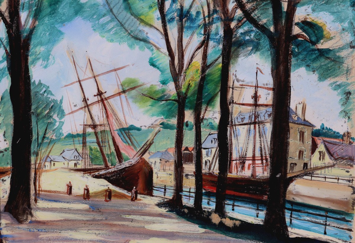 Jean Dorville : "quimper, The Locmaria Alleys 1935"-photo-4