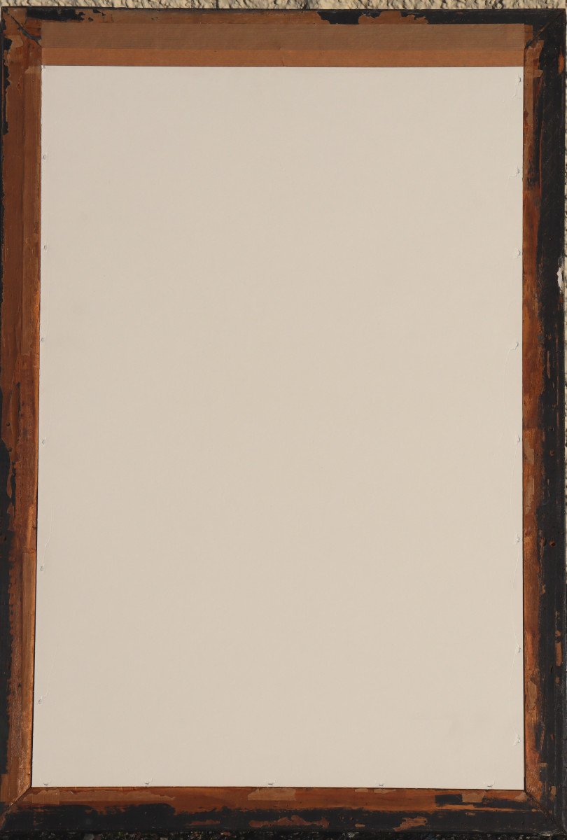 ECOLE FRANCAISE CIRCA 1910 : PASTEL "DESCENTE DE CHAR"-photo-1