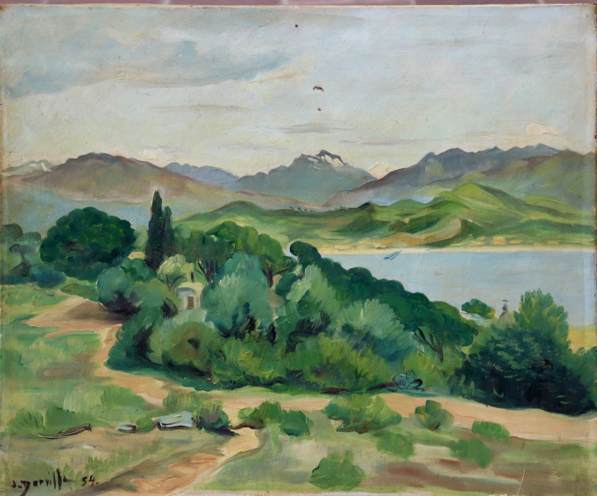 Jean Dorville : "the Bay At The Foot Of The Mountains"