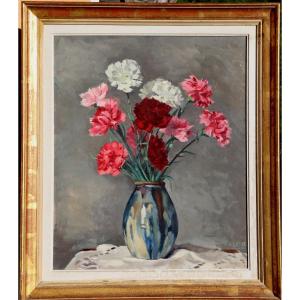 V. Seris : "bouquet Of Carnations"