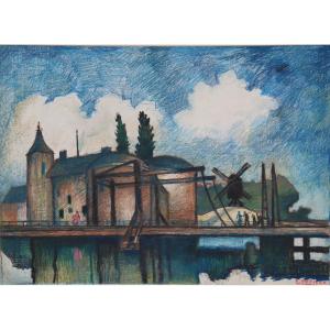 RAYMOND DIERICKX : "LE QUAI AU MOULIN"