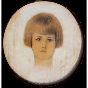 Georges Dola : "portrait Of A Girl 1924"