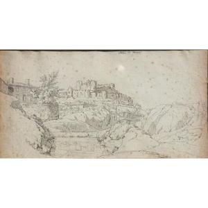ECOLE FRANCAISE CIRCA 1800  I : "CHÂTEAU DE MAUZUN"