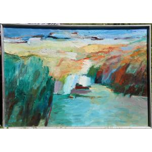 TEX BERG : "GRAND PAYSAGE ABSTRAIT"