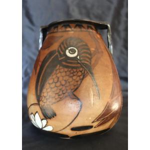 Ciboure Pottery : "kingfisher Vase"