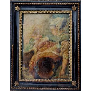 ECOLE FRANCAISE CIRCA 1800 : "LE PETIT AMATEUR DE CERISES"