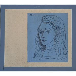 PICASSO (1881-1973) : « JACQUELINE »