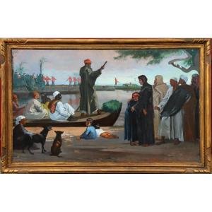 Adolf Werner Gotthar : "on The Banks Of The Nile"