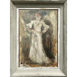Adalbert-louis Bonn : “lady With Her Hands On Her Hips”