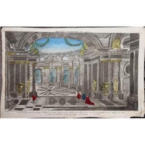 VUE D’OPTIQUE XVIIIe III/VI : « LE THEÂTRE DE GRENADE »