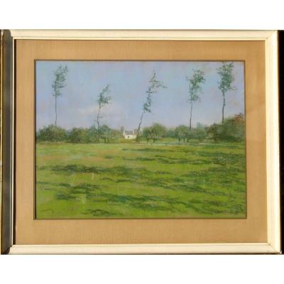 Pastel 1930 : "the Oree Of The Prairie"