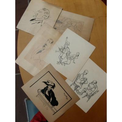 Lot Of Humor Drawings And Caricatures