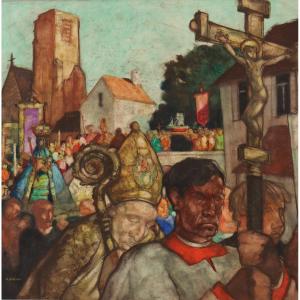 Raymond Dierickx : "the Procession / Entry Of Christ"