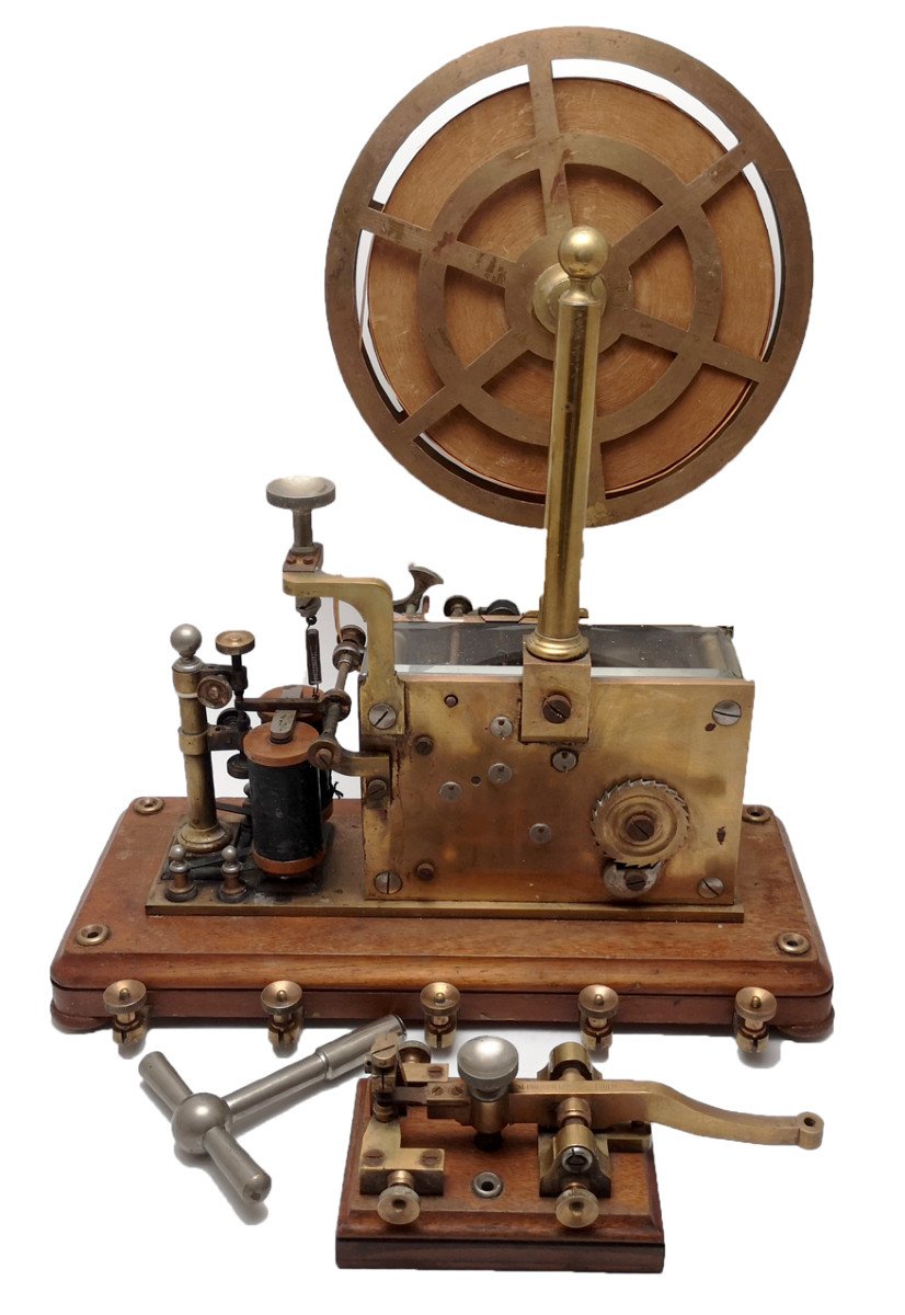 RÉCEPTEUR DE TÉLÉGRAPHE MORSE AVEC MANIPULATEUR