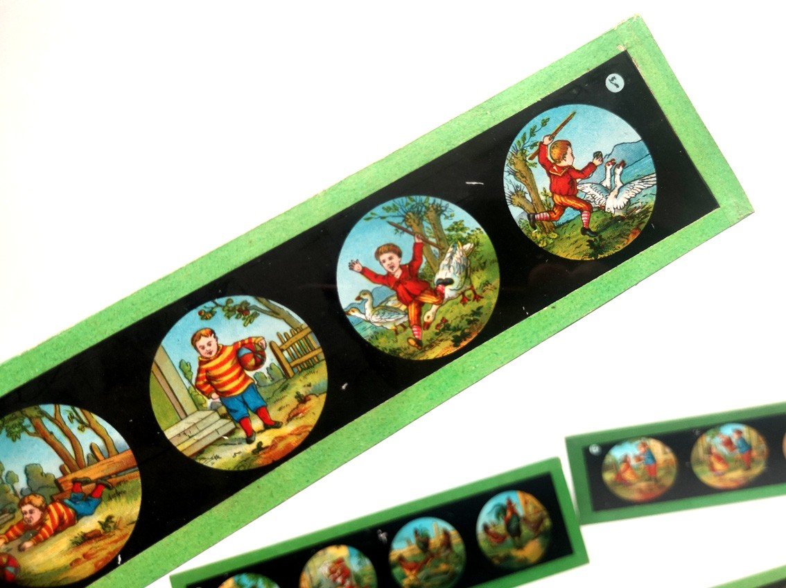 ENSEMBLE DE 12 PLAQUES POUR LANTERNE MAGIQUE-photo-4