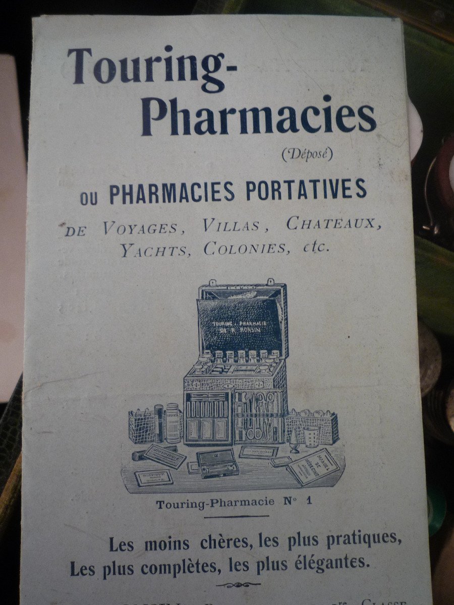 Portable Travel Pharmacy Circa 1910-1930-photo-3