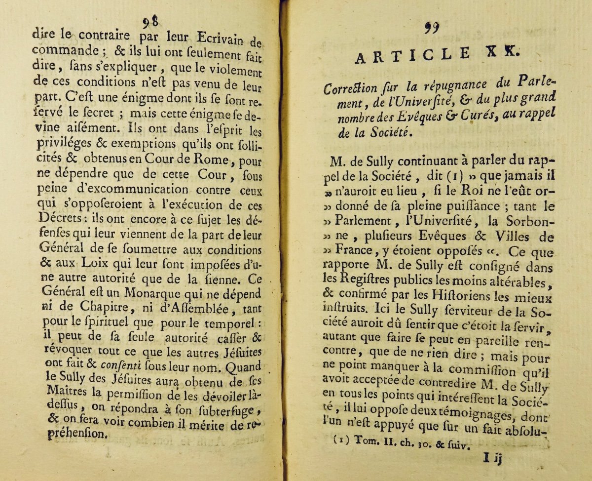 Giujet, Petit De Montempuis - Supplement To The Memoirs Of Sully. 1762.-photo-2