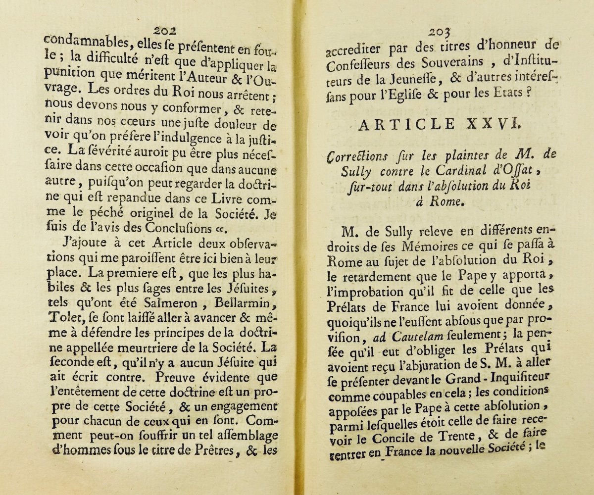 Giujet, Petit De Montempuis - Supplement To The Memoirs Of Sully. 1762.-photo-5
