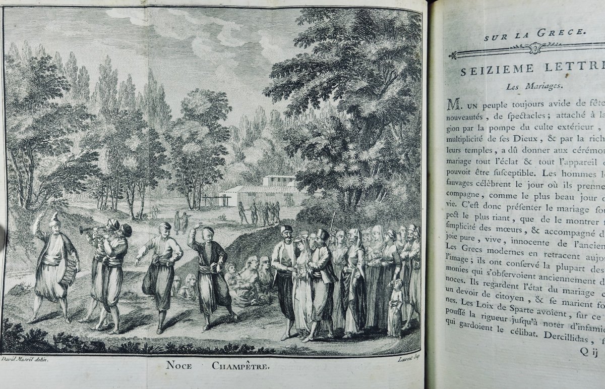 GUYS - Voyage littéraire de la Grèce ou lettres sur les grecs anciens et moderne. 1776.-photo-2