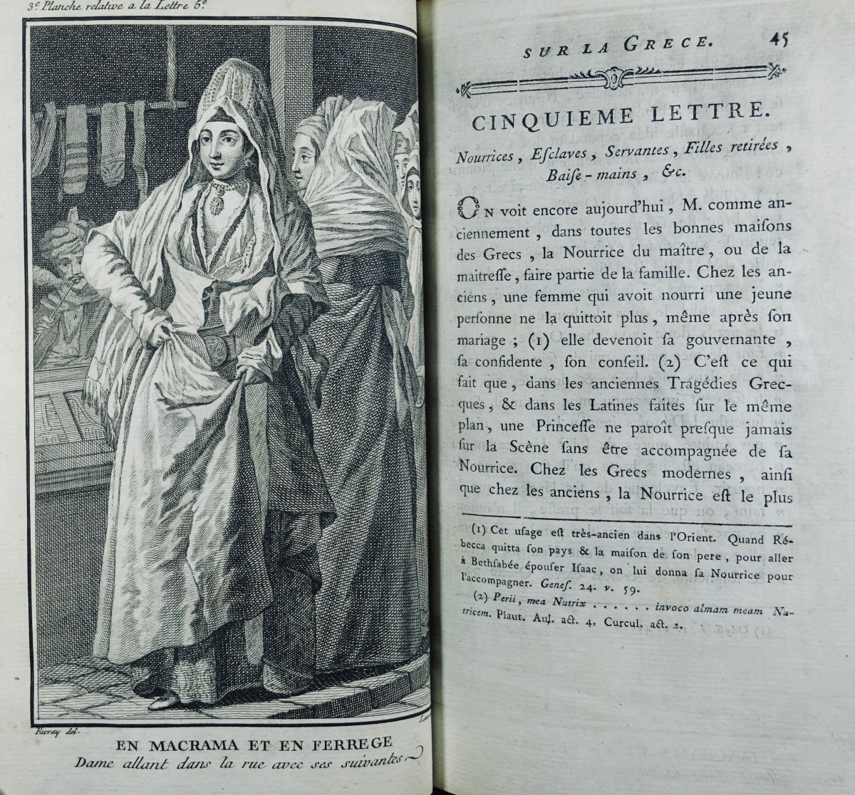 GUYS - Voyage littéraire de la Grèce ou lettres sur les grecs anciens et moderne. 1776.-photo-5