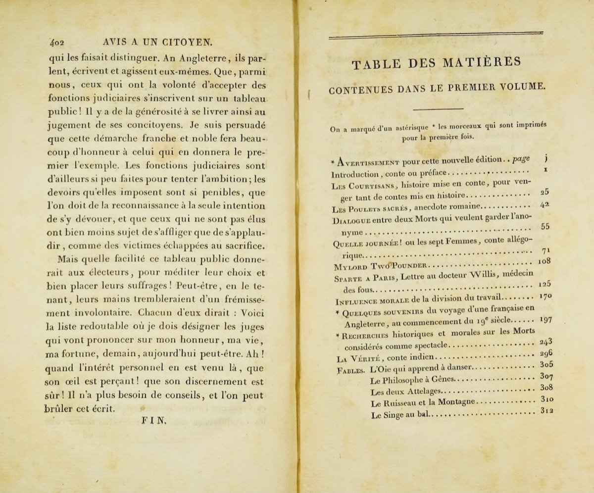 LEMONTEY (Pierre-Édouard) - Raison, folie, petit cours de morale. Deterville, 1816.-photo-2