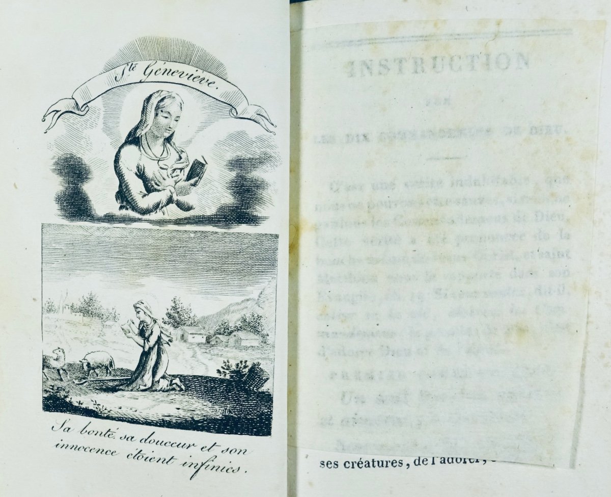 LIVRE RELIGIEUX - Petites heures des dames. Chez Saintin, vers 1820.-photo-4