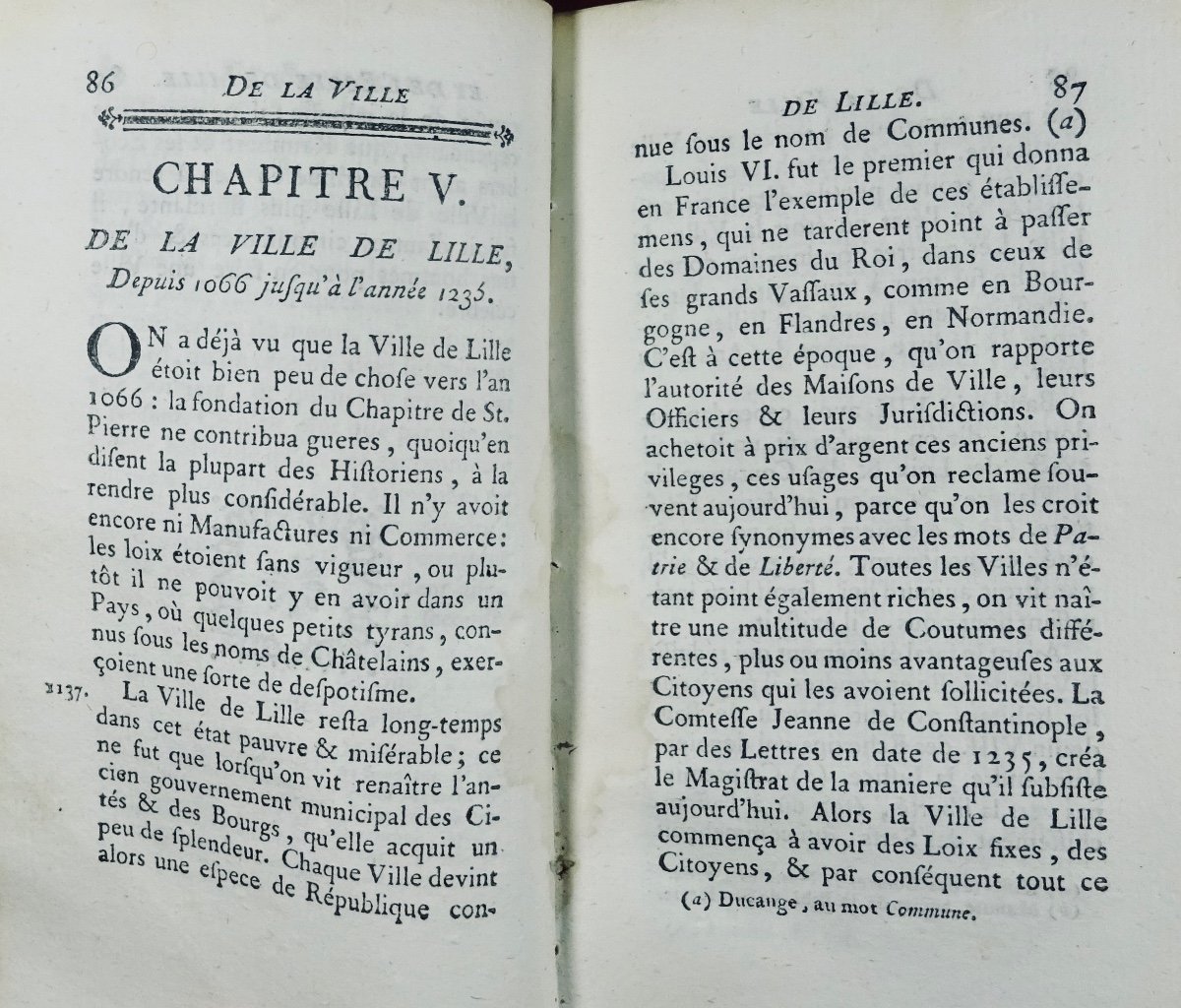 [mcdspdl & Arras Literary Society] - History Of The City Of Lille. 1764.-photo-6