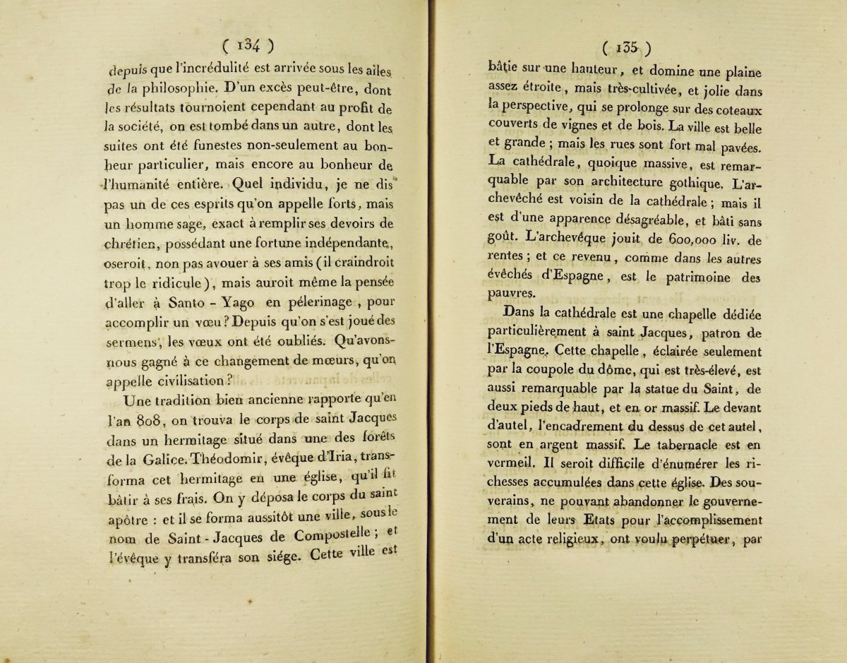 MARCILLAC (Louis de) - Aperçus sur la Biscaye, les Asturies et la Galice... Le Normant, 1807.-photo-3