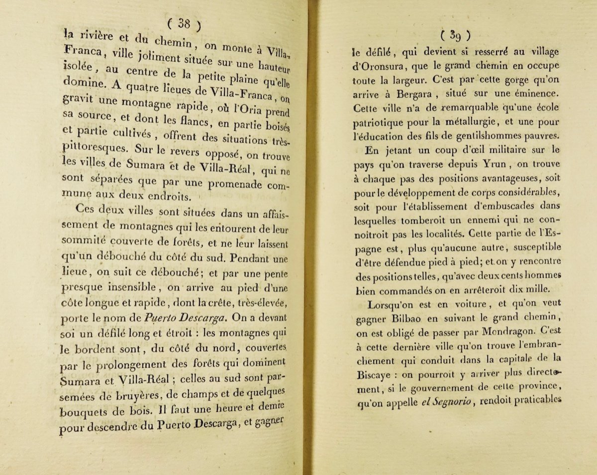 MARCILLAC (Louis de) - Aperçus sur la Biscaye, les Asturies et la Galice... Le Normant, 1807.-photo-6