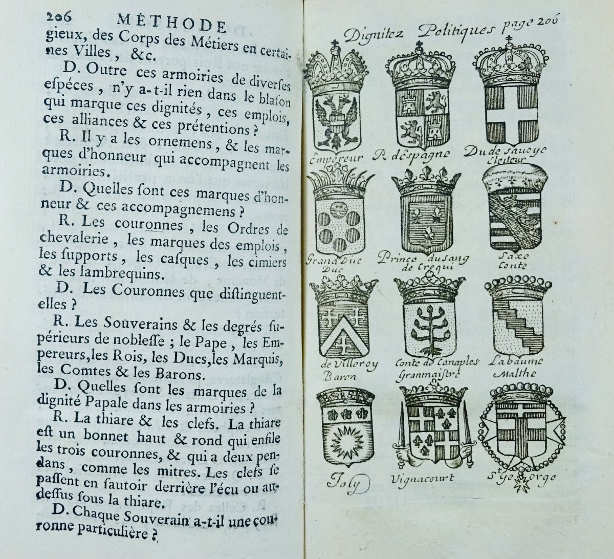 MENESTRIER - La nouvelle méthode raisonnée du blason. Chez Bruyset Ponthus, 1754.-photo-4