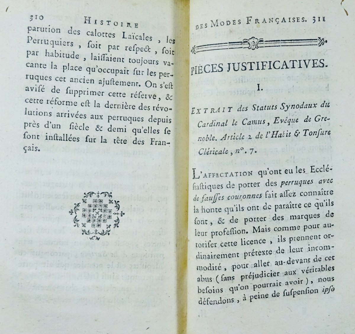 [MOLÉ] - Histoire des modes françaises ou révolutions du costumes en France. Costard, 1773.-photo-2