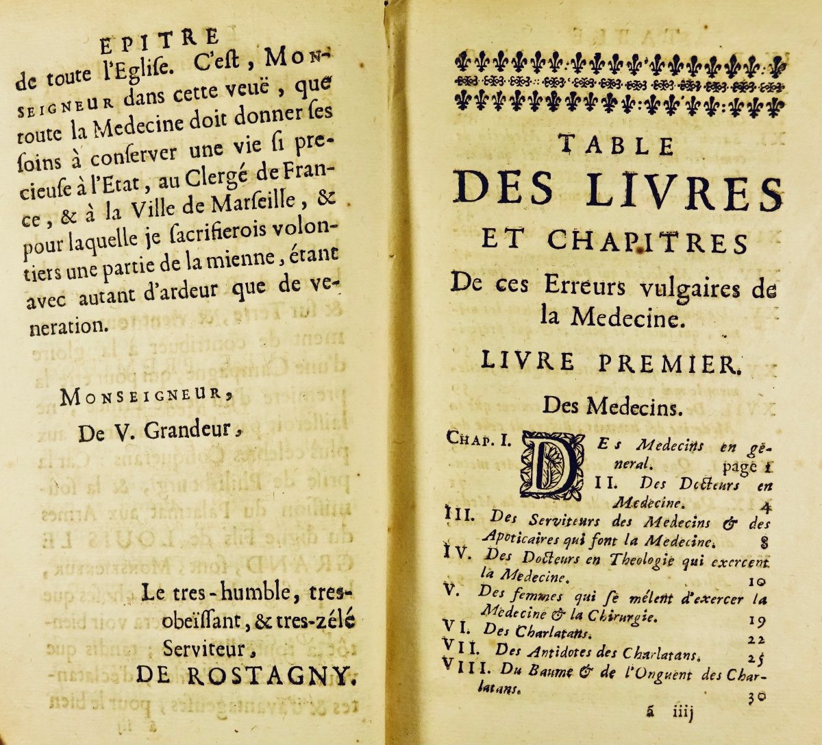 ROSTAGNY - Traité de Primerose sur les erreurs vulgaires de la médecine. Jean Certe, 1689.-photo-3